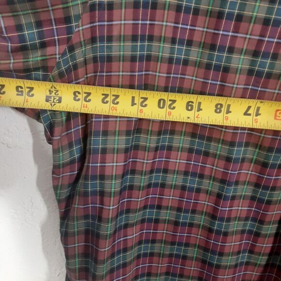 Ralph Lauren Adult Mens L Tartan Plaid Classic Fit Long Sleeve Button Up Shirt - Picture 7 of 8